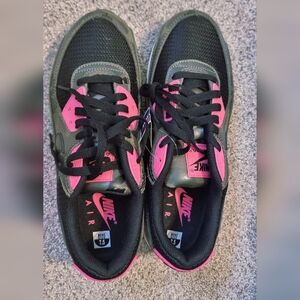 New Nike AIR Max 90 PRM Sequoia/Black-hyper Pink